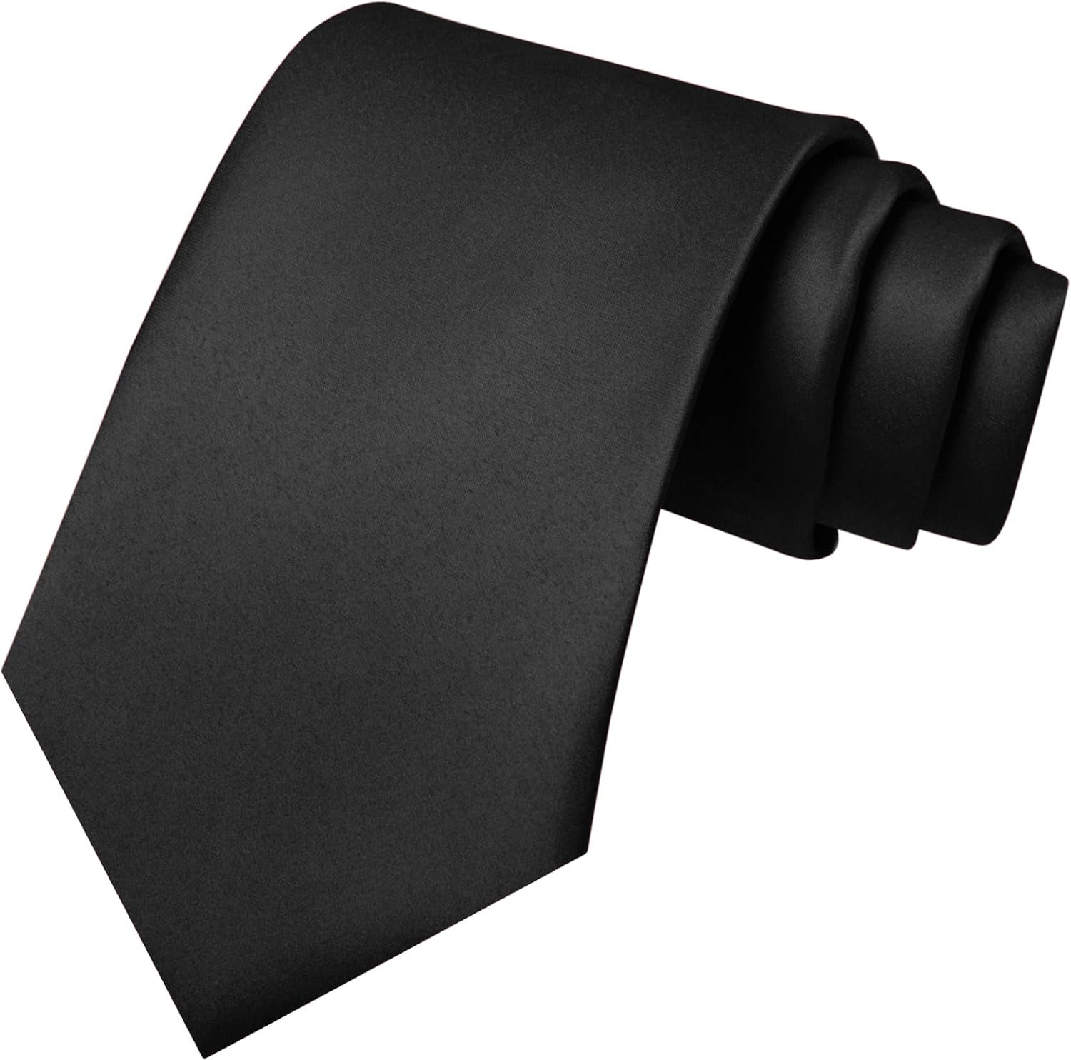 JEMYGINS Solid Color Tie Mens Necktie for Business and Wedding